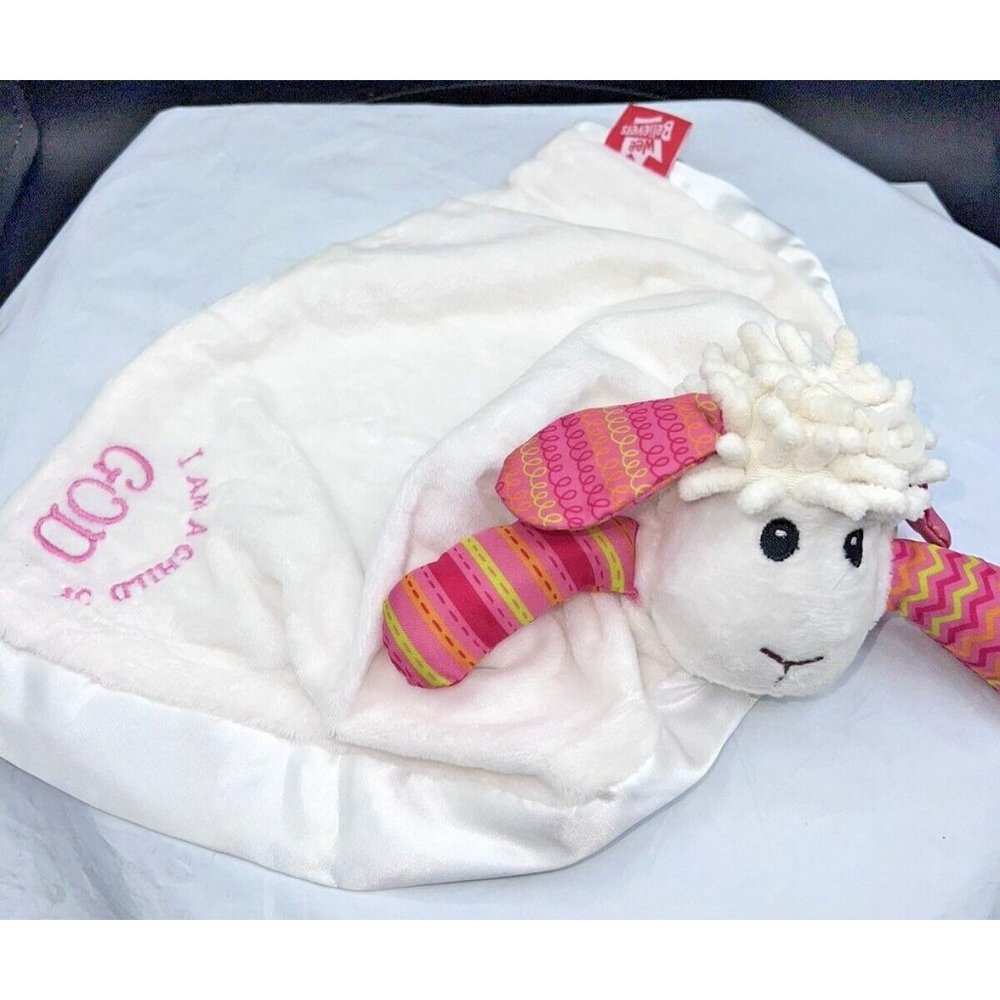 Wee Believers Little Lamb Child of God Lovey Security Blanket 14 Inch